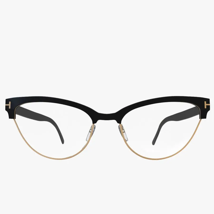 عینک‌های مناسب صورت مربعی با فریم چشم گربه‌ای