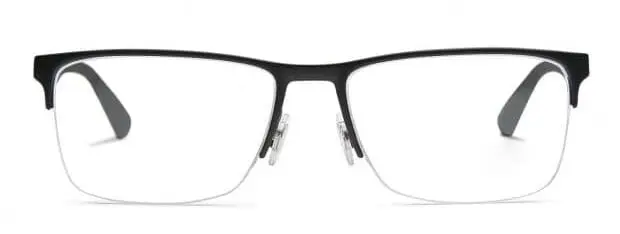 قاب‌های بدون فریم و نییم فریم گزینه مناسب انتخاب عینک برای صورت قلبی شکل است.