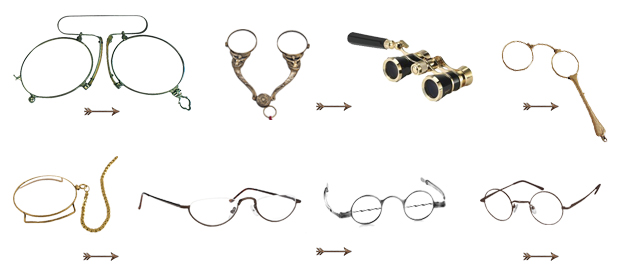 اختراع اولین عینک های مدرن